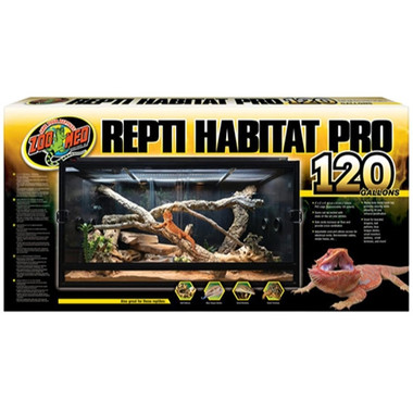 ReptiHabitat Pro 120 Gallon PVC Enclosure - Zoo Med | Tye-Dyed Iguana