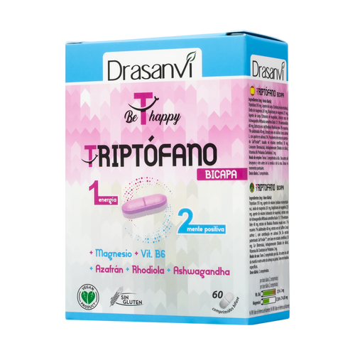 TRIPTOFANO BICAPA BE HAPPY 60 COMP DRASANVI