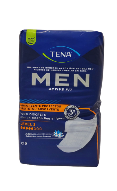 TENA FOR MEN LEVEL 3 16 UND.            