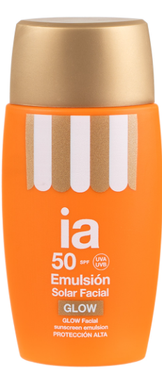 INTERAPOTHEK EMULSION SOLAR FACIAL GLOW SPF 50 1 TUBO 50 ML