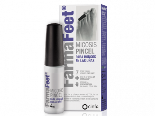 Farmalastic feet micosis tratamiento hongos uñas pincel 4 mL