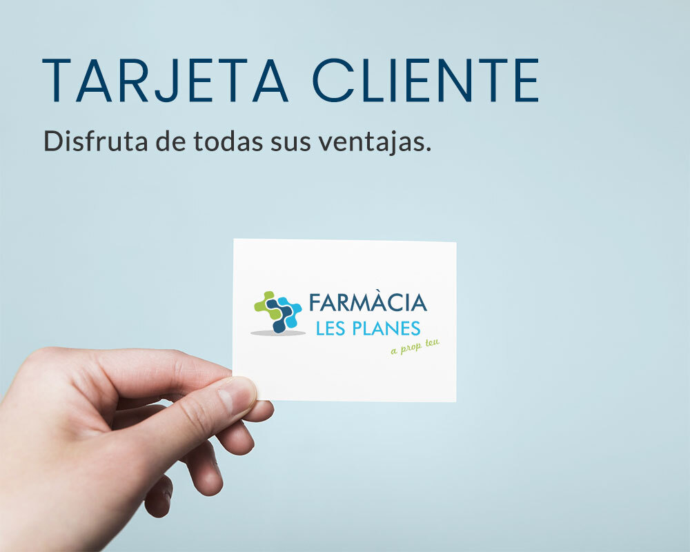 Tarjeta cliente en Farmacia Les Planes, en Sant Cugat del Valles, Barcelona