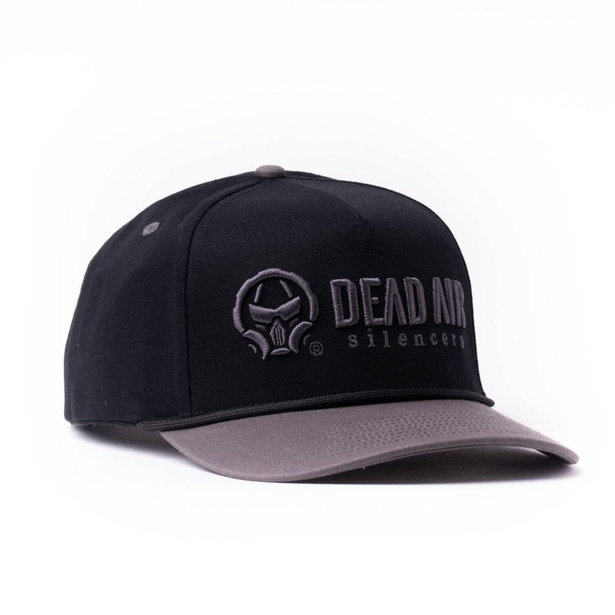 High-Crown 5-Panel Charcoal Rope Hat