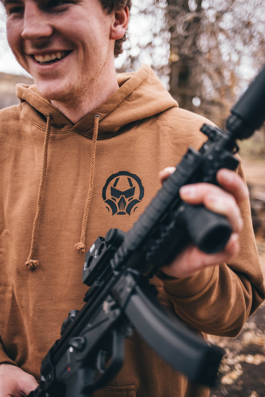 Classic Logo Hoodie Tan - Dead Air Silencers