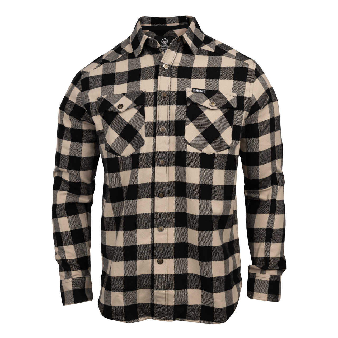 Heavyweight Tactical Snap Flannel Quicksand/Black