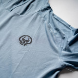 Bamboo Blend UPF Sun Hoodie Steel Blue