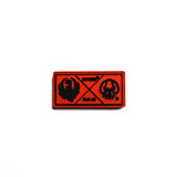RXD Patch, Black on Red