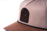 High-Crown 5-Panel Chocolate Rope Hat