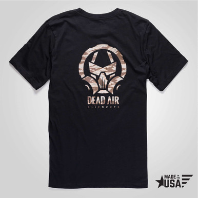 トップス ida sply camo logo black Desert Tiger Stripe Camo Logo Tee - Dead Air Silencers
