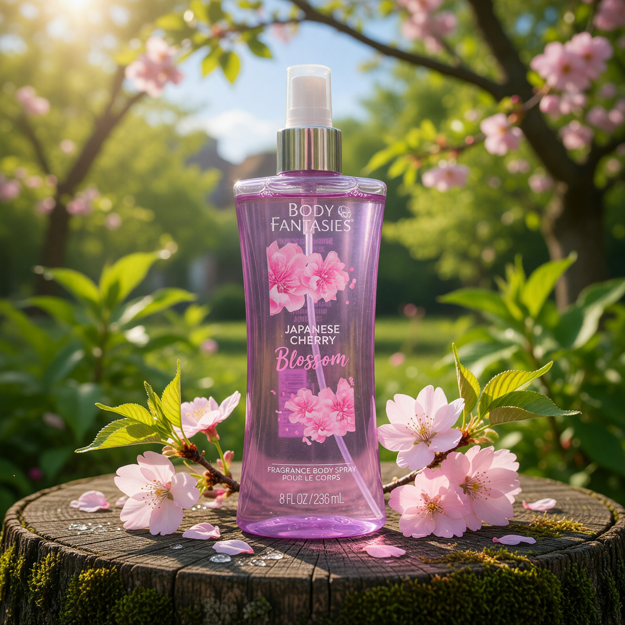 Japanese Cherry Blossom by Body Fantasies, 8oz Fragrance Body