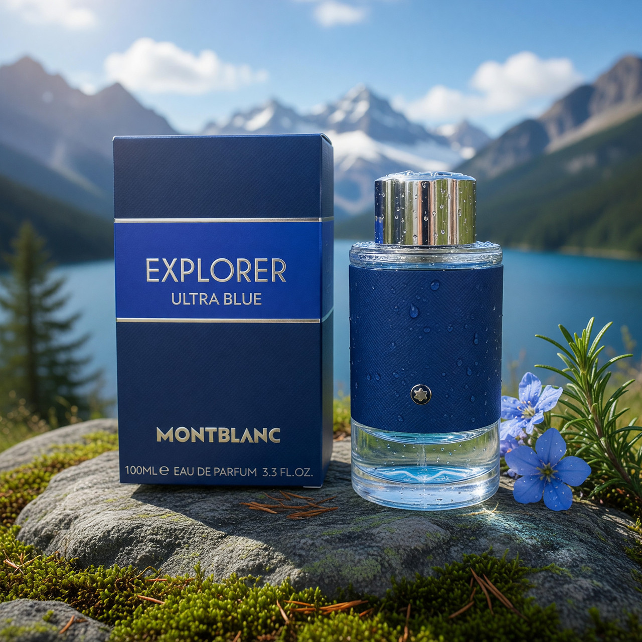 Explorer Ultra Blue by Mont Blanc, 3.3 oz EDP Spray for Men