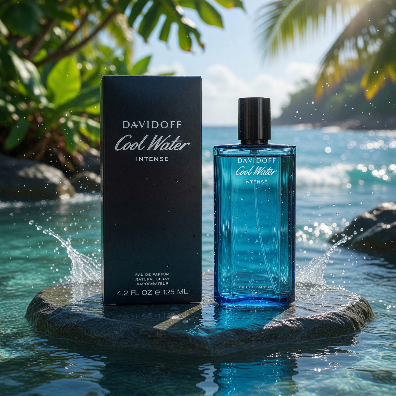 Cool Water Intense by Davidoff, 4.2 oz EDP Spray for Men