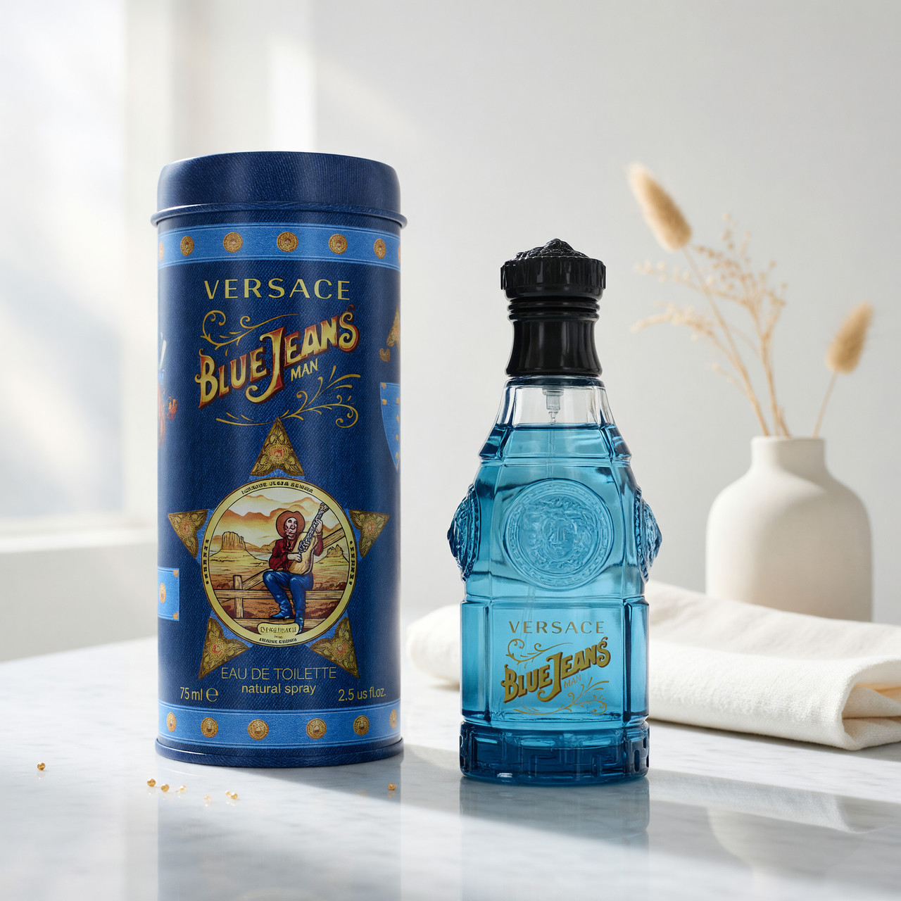 Blue Jeans by Versace, 2.5 oz EDT Spray for Men