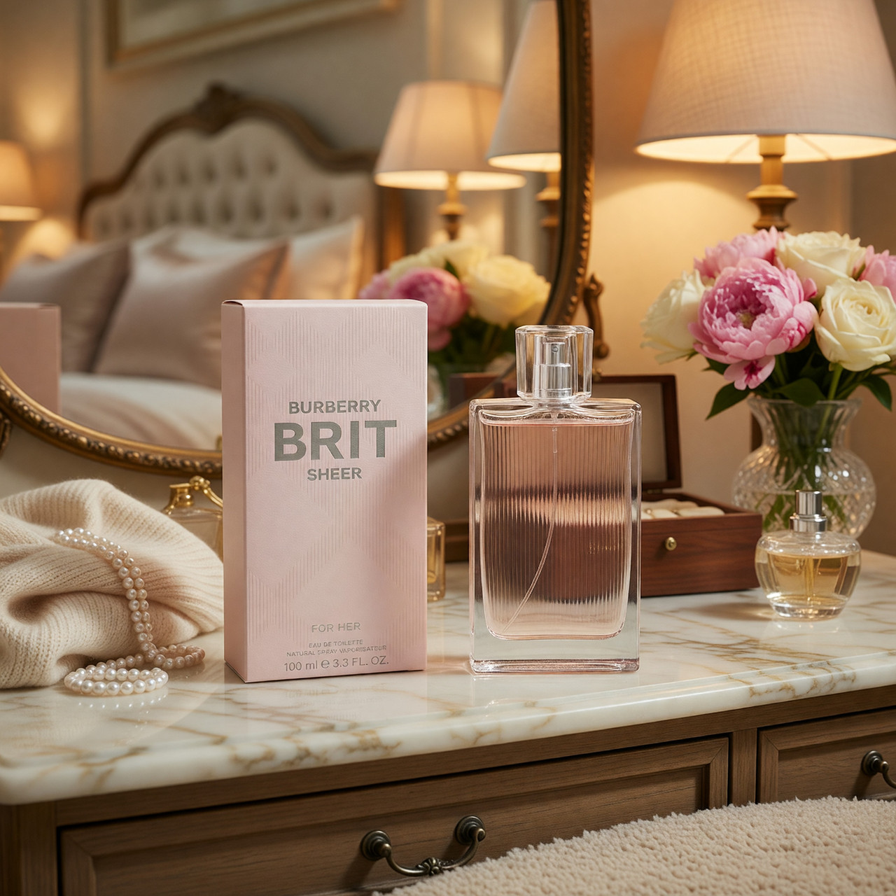 Brit Sheer by Burberry, 3.3 oz EDT Spray for Women