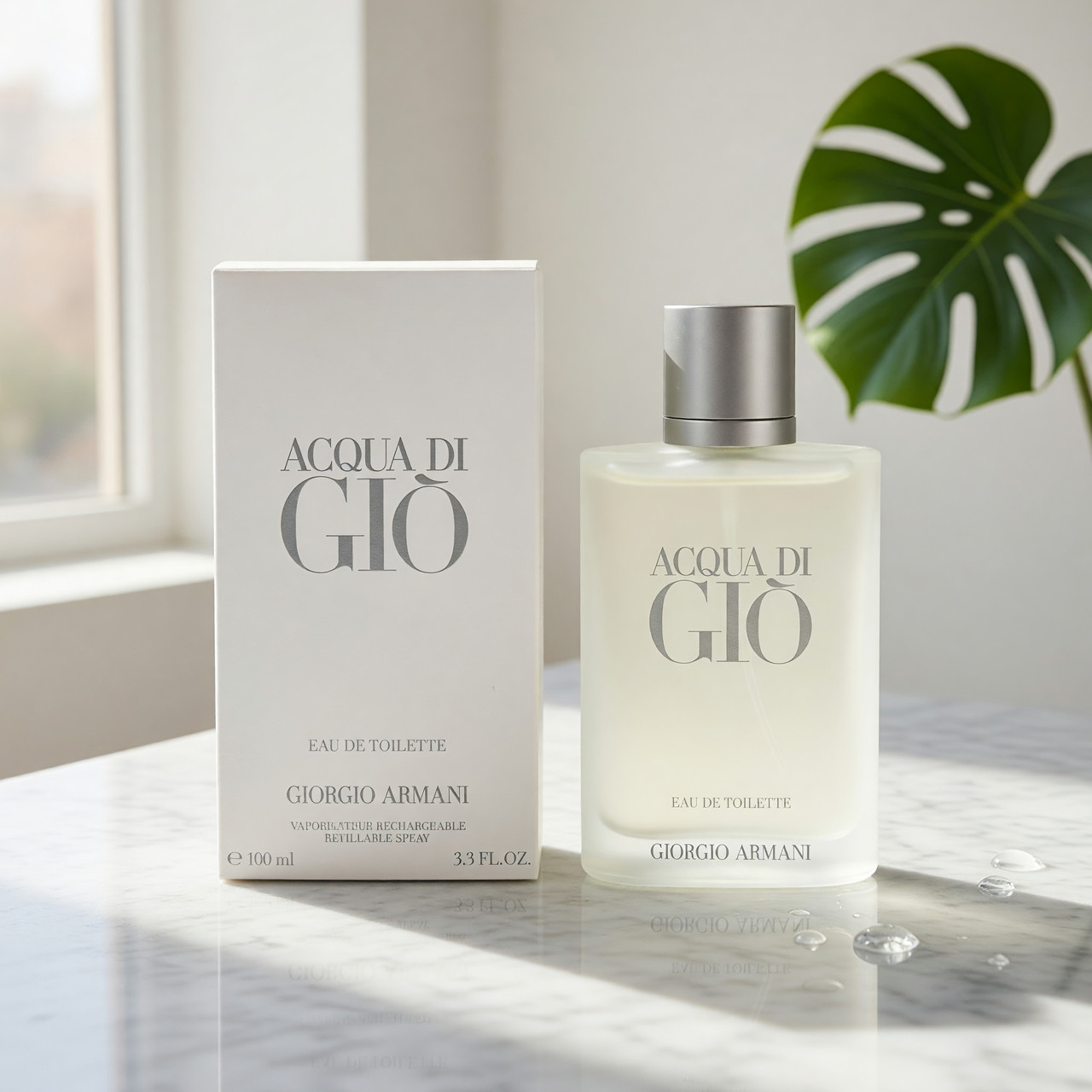 Acqua Di Gio by Giorgio Armani, 3.4 oz Eau De Toilette Spray for Men