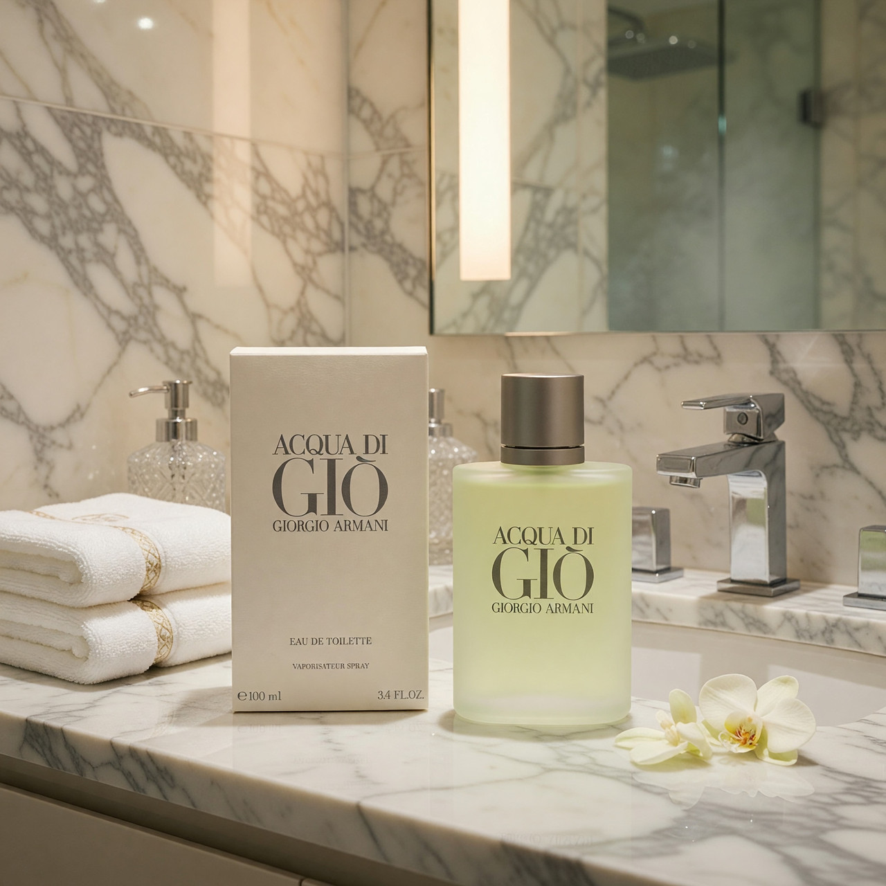 Acqua Di Gio by Giorgio Armani, 3.4 oz Eau De Toilette Spray for Men