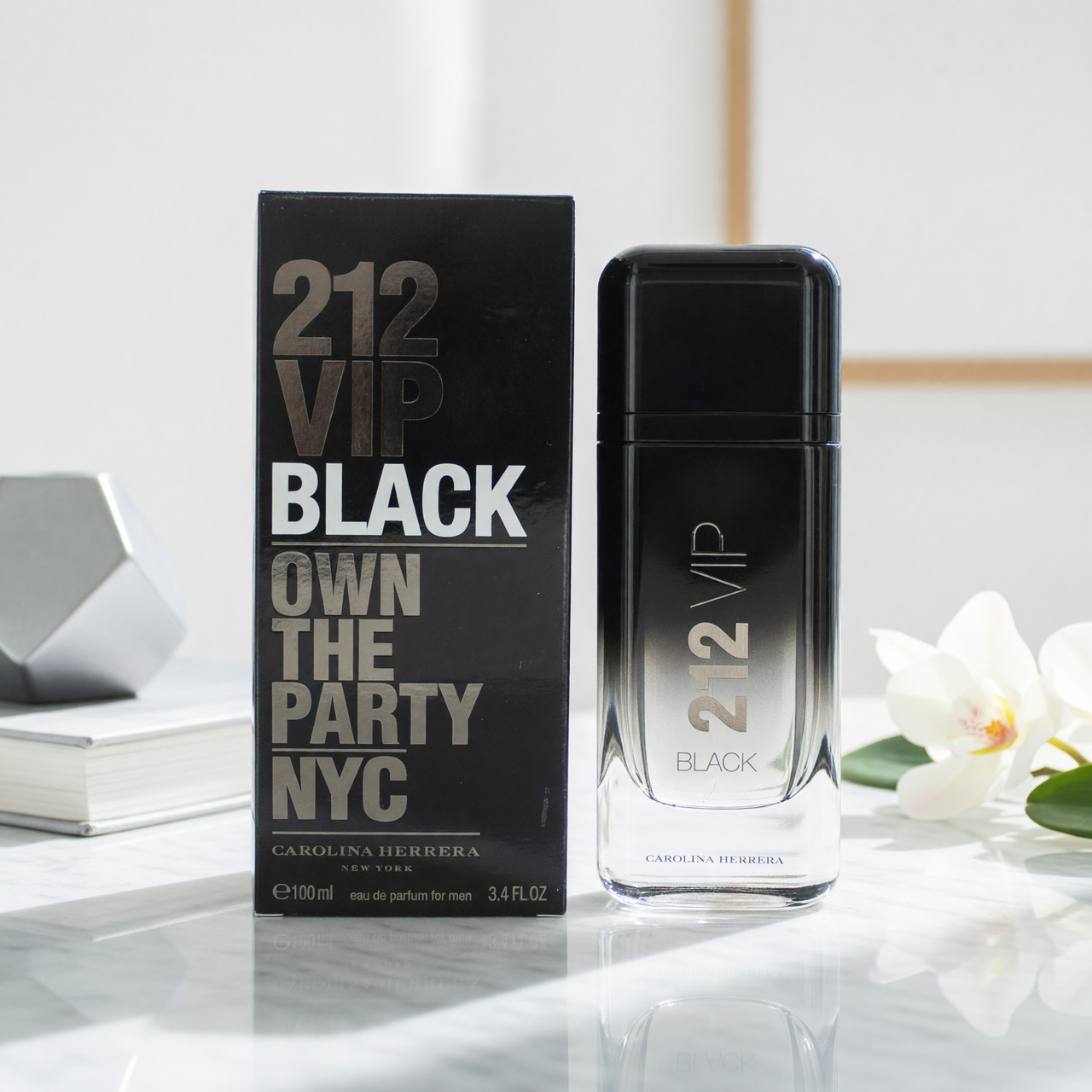 212 VIP Black by Carolina Herrera, 3.4 oz EDP Spray for Men