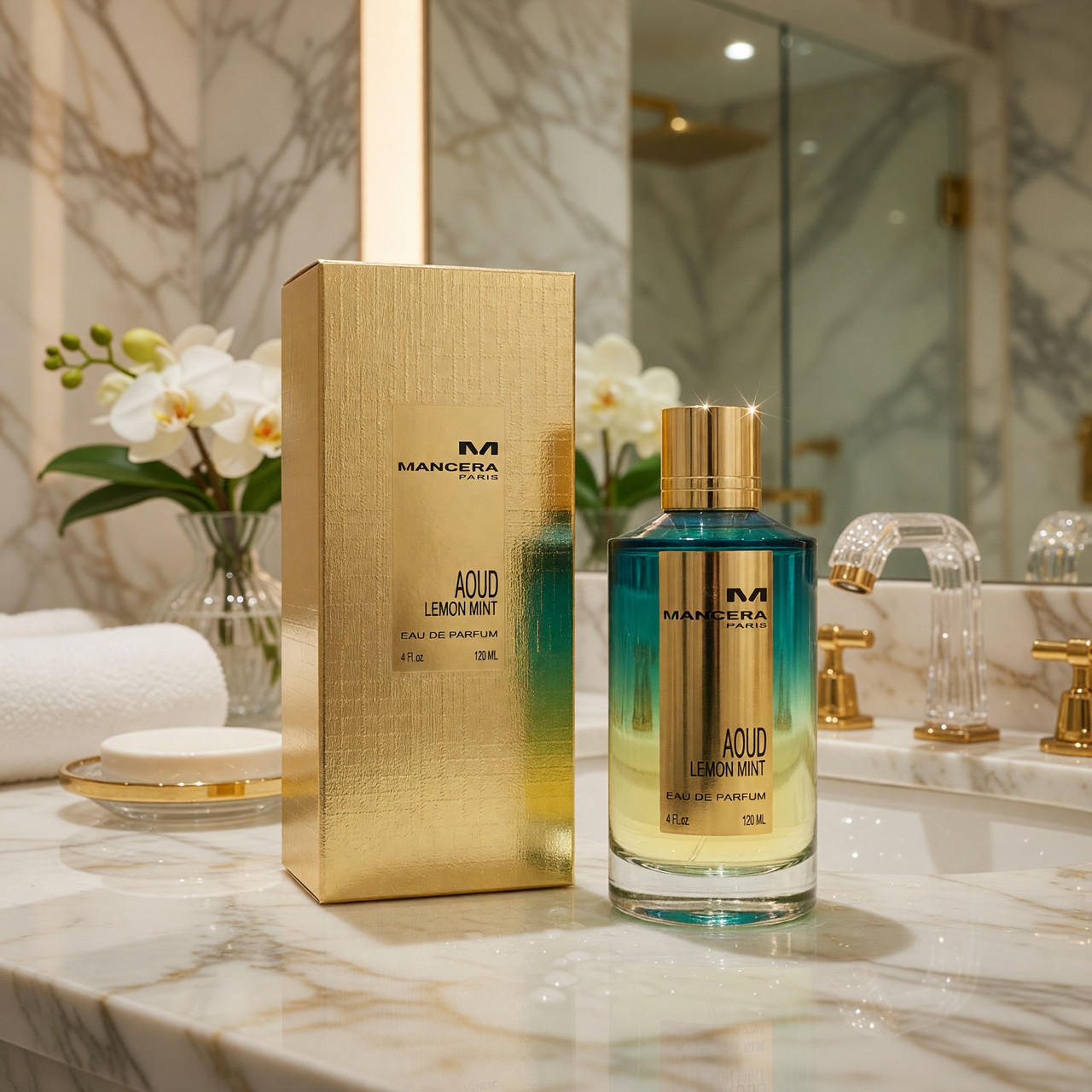 香水(ユニセックス) Mancera Aoud Lemon Mint Mancera Aoud Lemon Mint by Mancera, 4 oz EDP Spray For Unisex