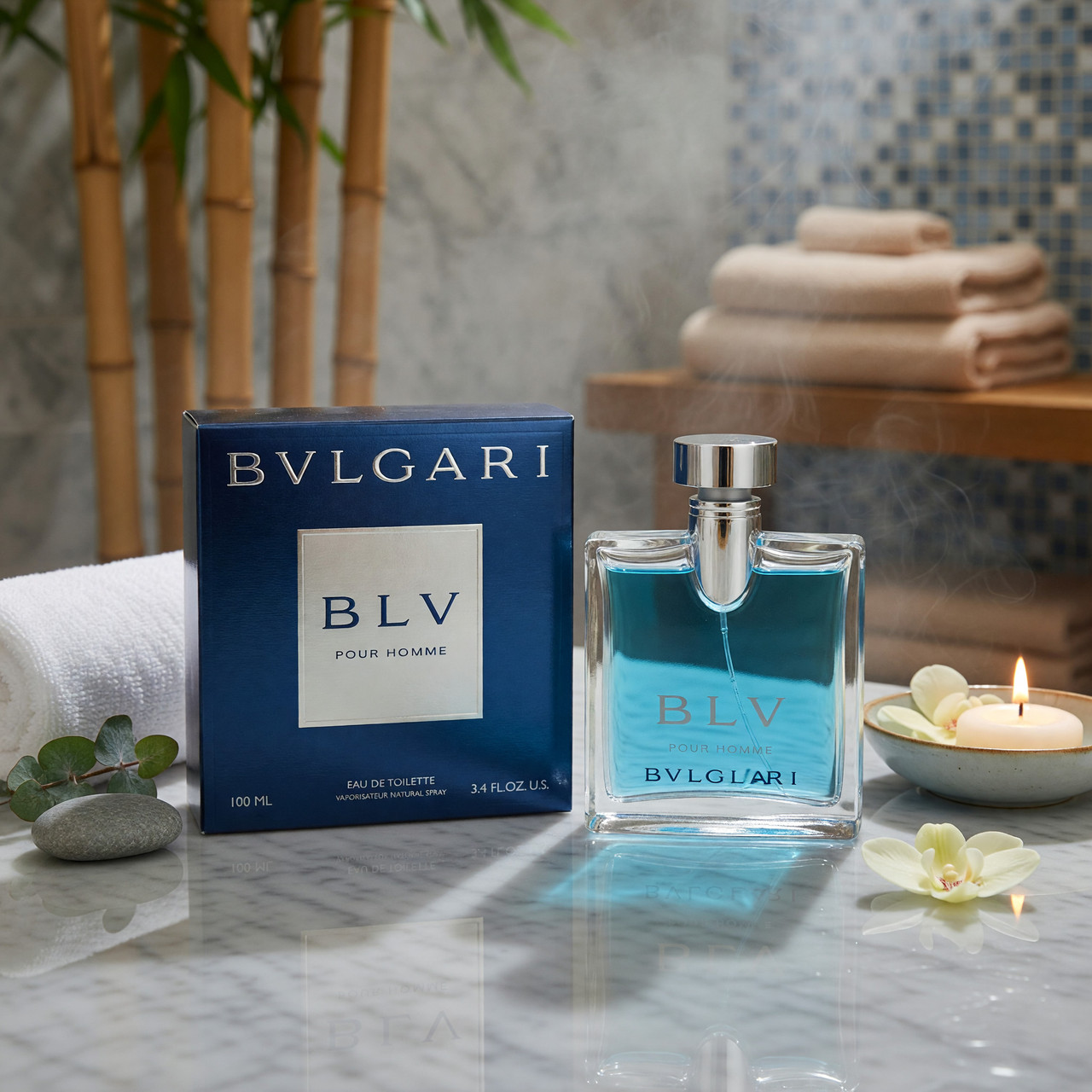 BLV Pour Homme by Bvlgari, 3.4 oz EDT Spray for Men Bulgari