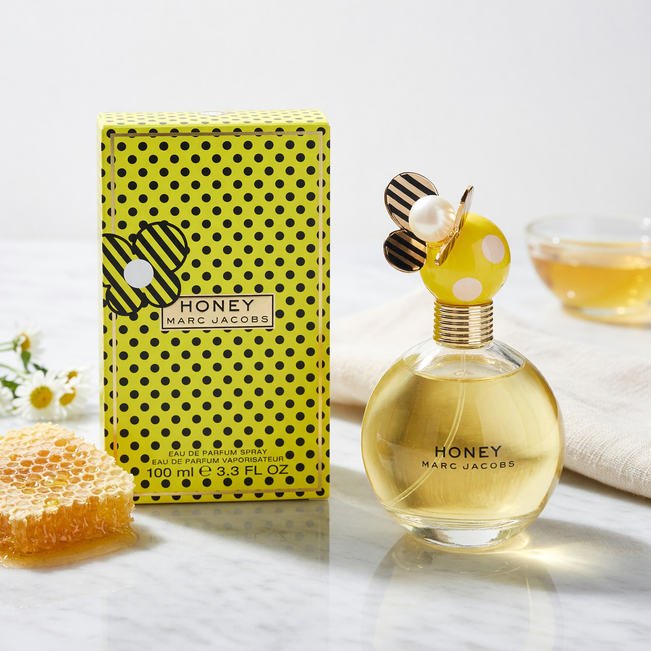 マークジェイコブス ハニー オードパルファム　ソリッドパヒューム　ポーチ Honey by Marc Jacobs, 3.3 oz EDP Spray for Women