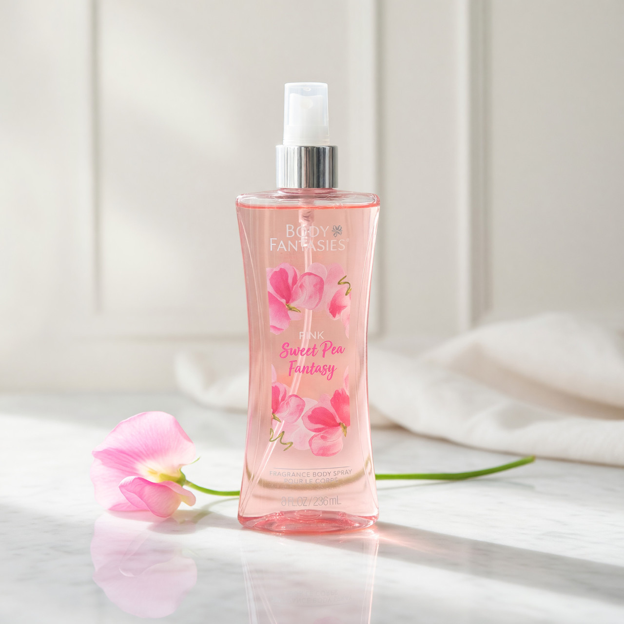 Pink Sweet Pea Fantasy by Body Fantasies, 8oz Fragrance Body Spray