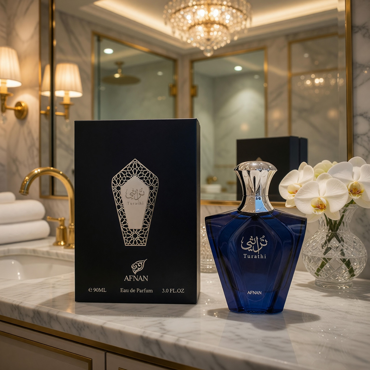 Turathi Blue by Afnan, 3 oz Eau De Parfum Spray