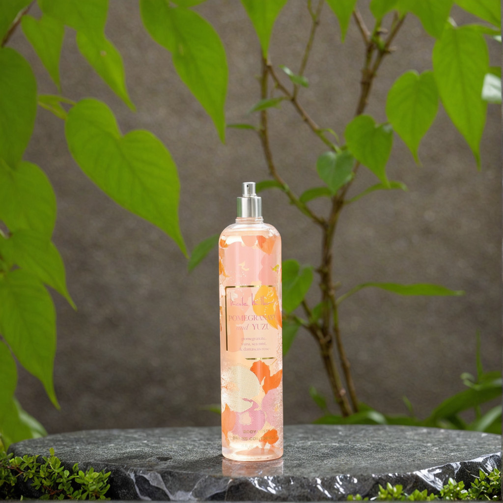 Pomegranate and Yuzu by Nicole Miller, 8 oz Body Mist for Women
