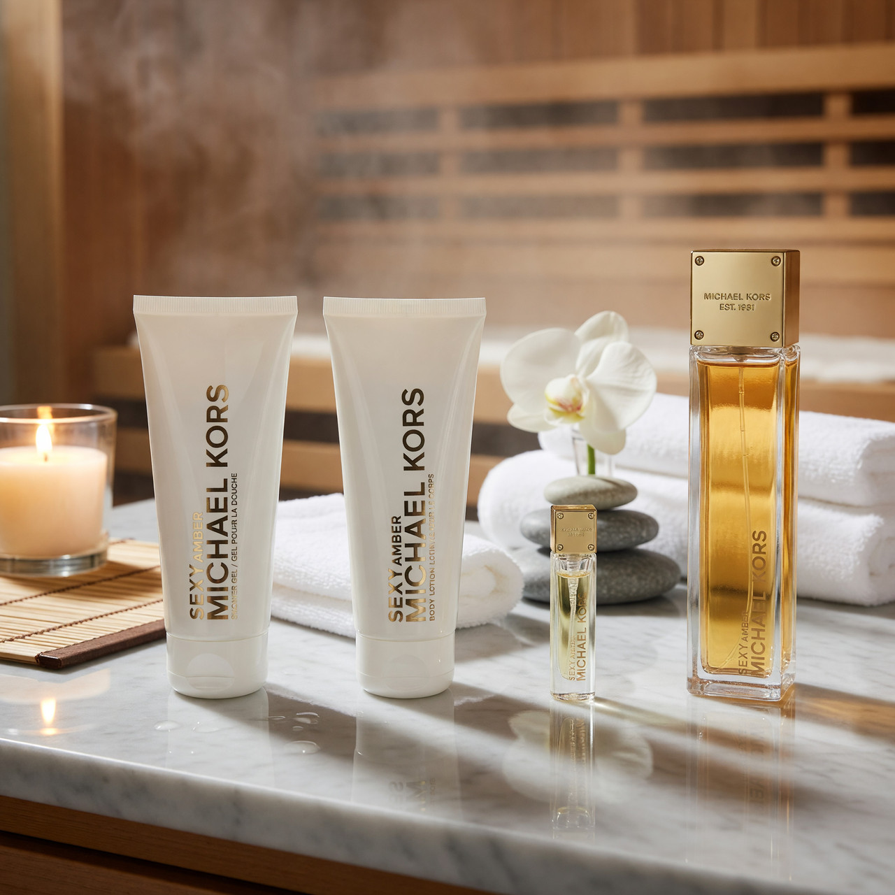 Michael Kors Sexy Amber by Michael Kors, 4 Piece Gift Set for Women