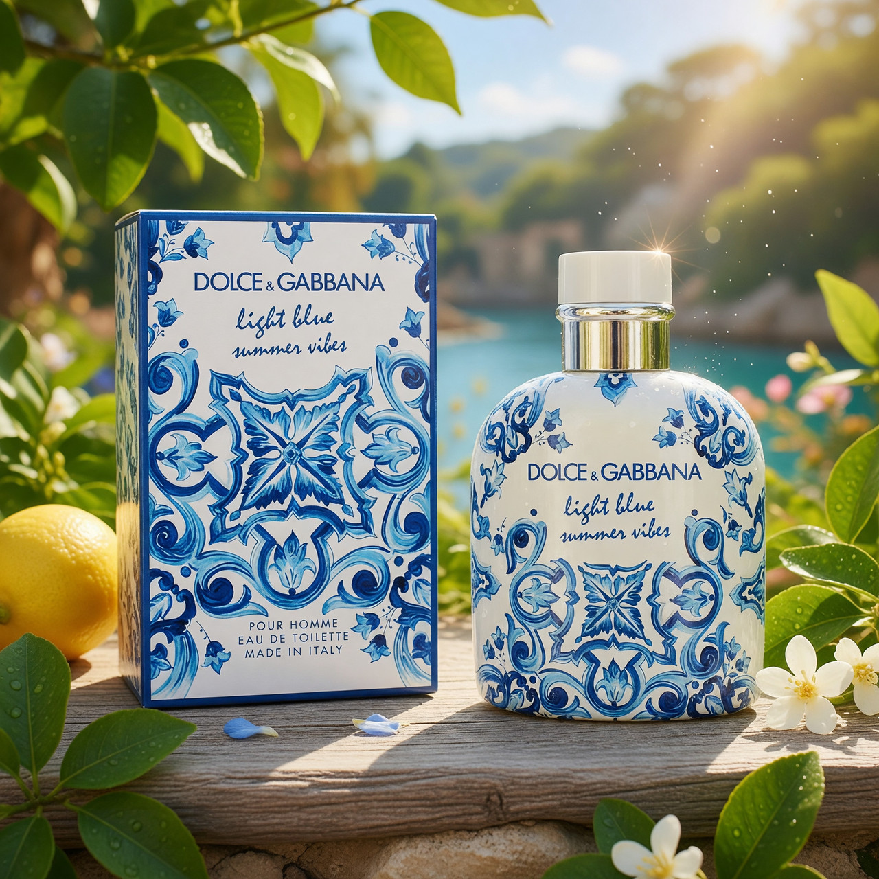 Light Blue Summer Vibes by Dolce & Gabbana, 4.2 oz EDT Spray for Men