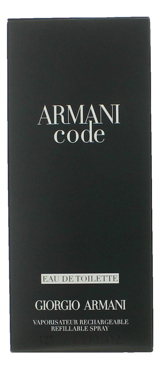Armani Code by Giorgio Armani, 4.2 oz Eau De Toilette Refillable