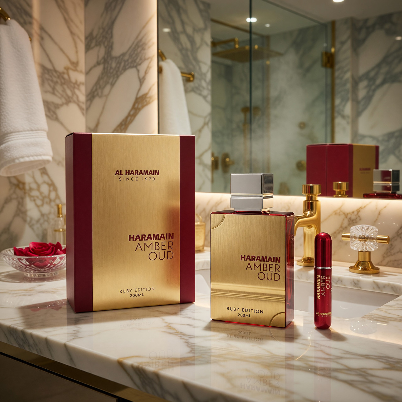Amber Oud Ruby Edition by Al Haramain, 6.7 oz EDP Spray for Unisex