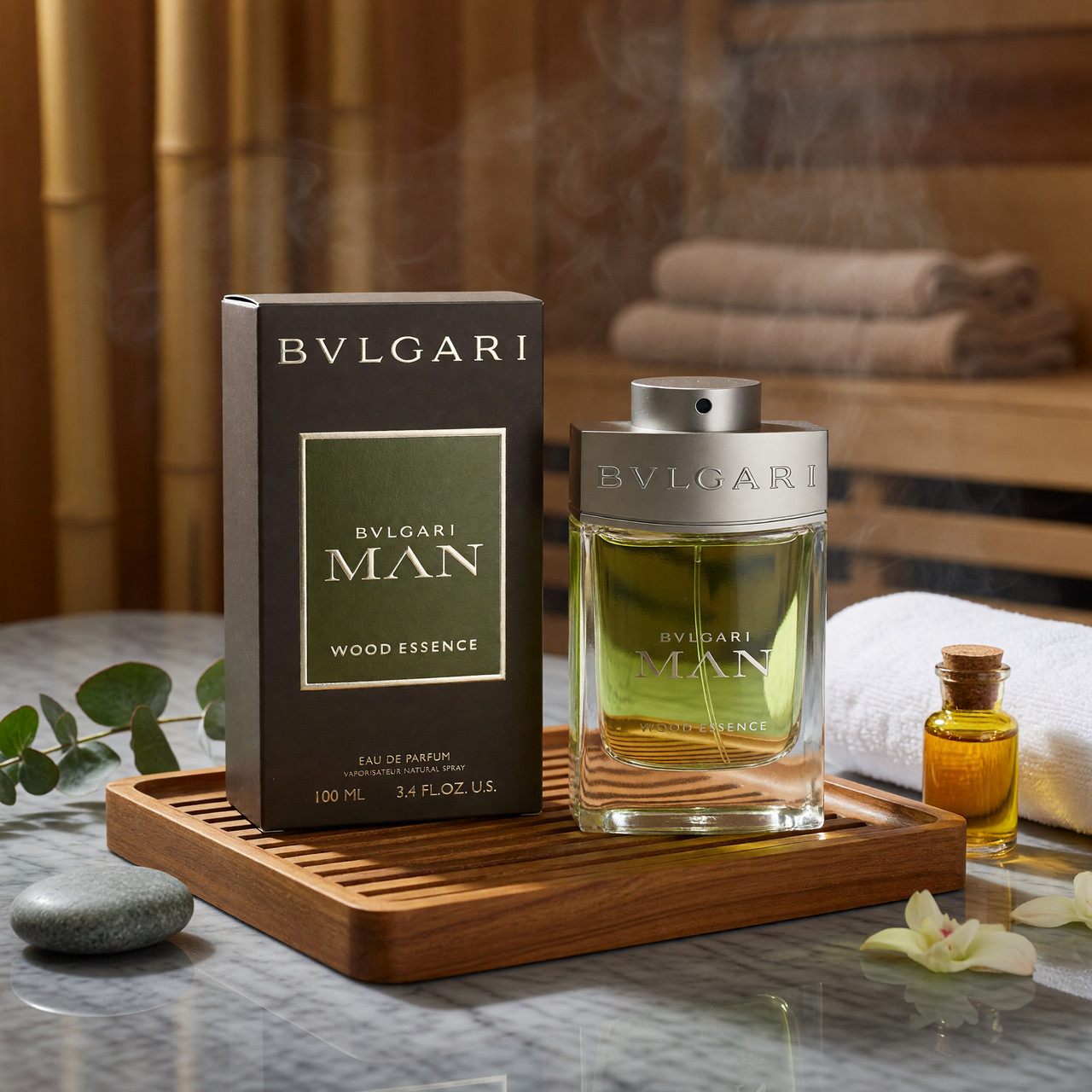 Bvlgari Man Wood Essence by Bvlgari, 3.4 oz EDP Spray for Men
