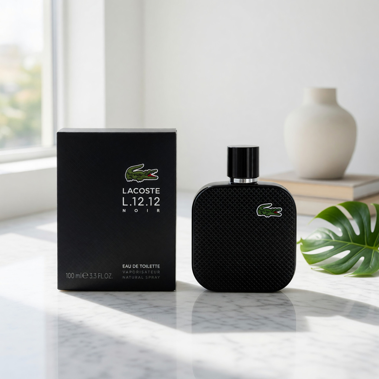 Lacose L. 12.12 Black Noir by Lacoste, 3.3 oz EDT Spray for Men