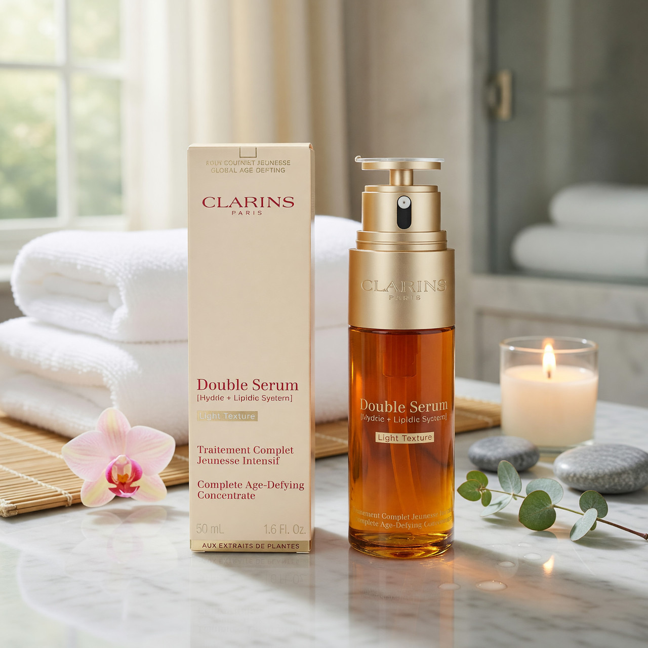 Clarins by Clarins, 1.6 oz Double Serum, Light Texture.