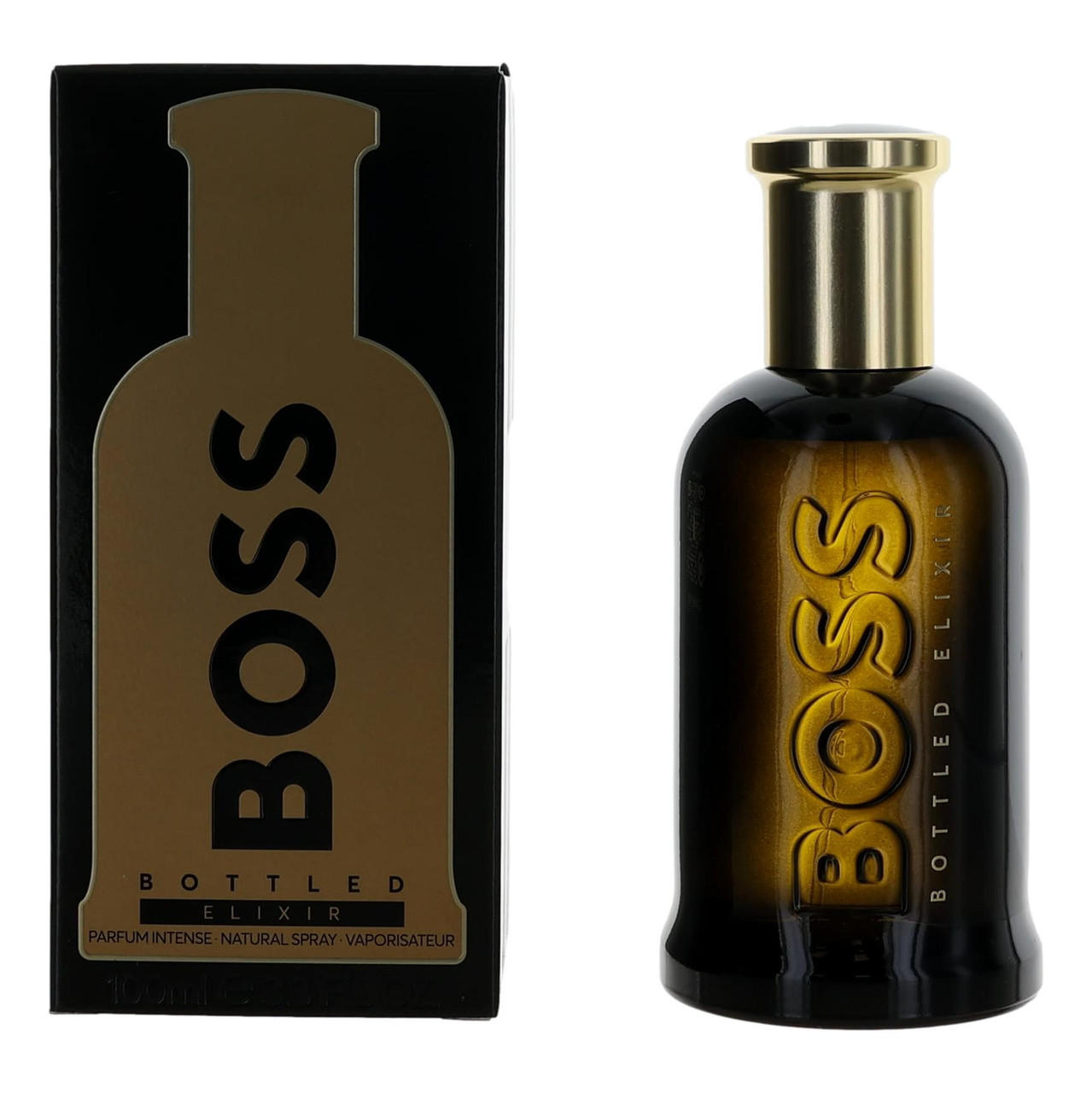 Boss Bottled Elixer by Hugo Boss, 3.4 oz Parfum Intense Spray for Men Boss Bottled Elixer by Hugo Boss, 3.4 oz Parfum Intense Spray for Men