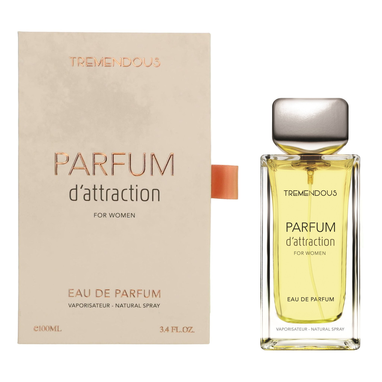 香水(女性用) FRUCTUS Eau de Parfum Parfum D'Attraction by Tremendous Parfums, 3.4 oz EDP Spray for Women