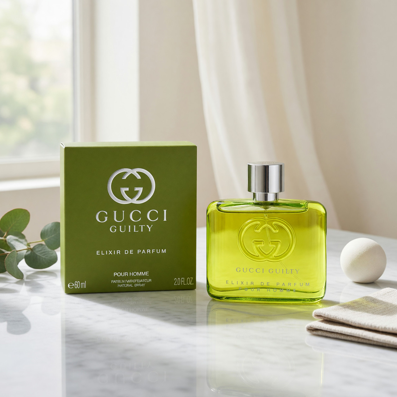 Gucci Guilty Elixir De Parfum Pour Homme by Gucci, 2oz Parfum
