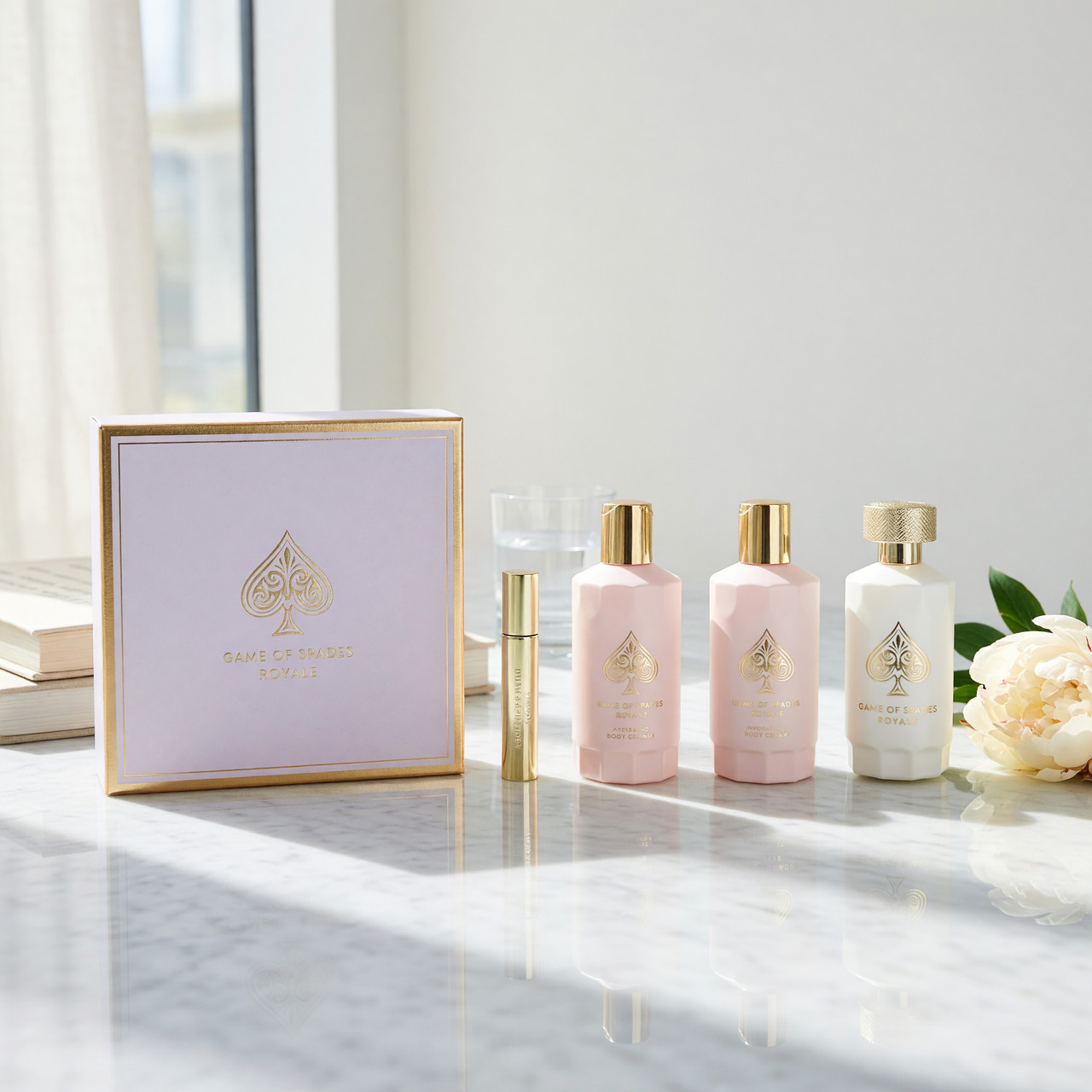 Game of Spades Royale by Jo Milano, 4 Piece Gift Set for Unisex