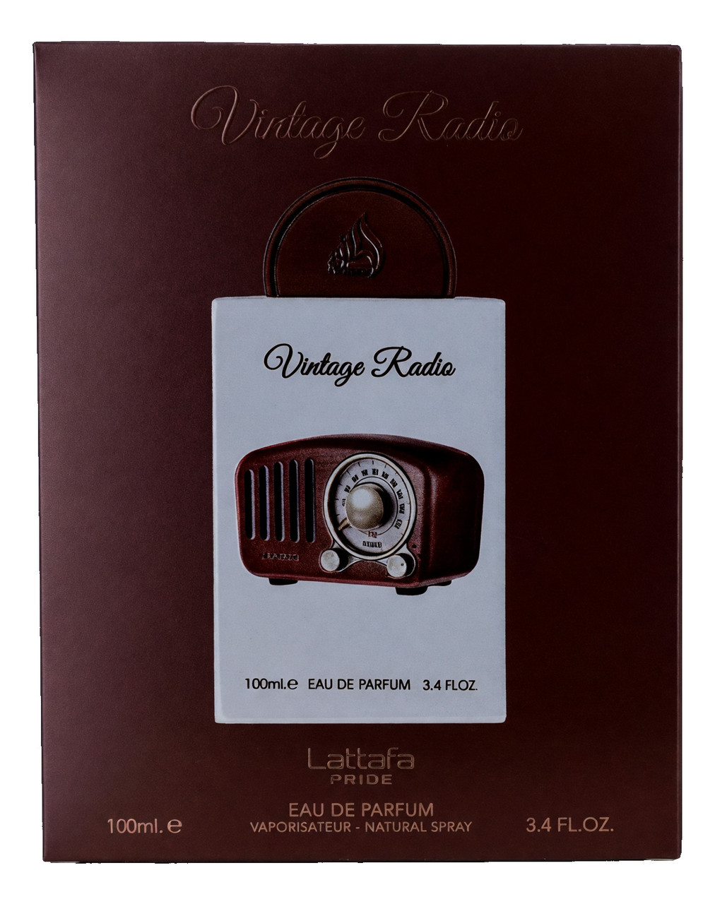 Vintage Radio by Lattafa, 3.4 oz EDP Spray for Unisex