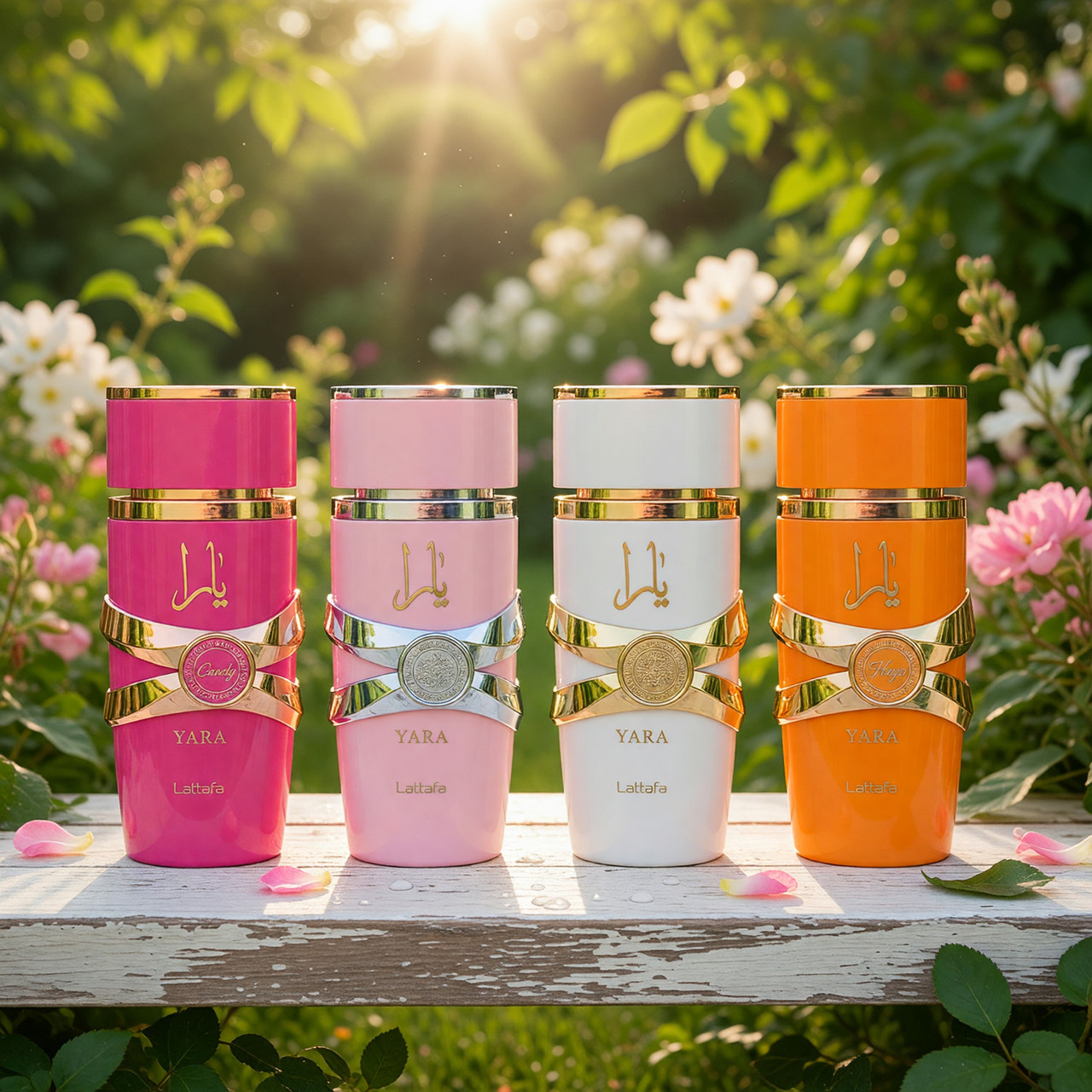 YARA 女性用香水セット Yara Collection by Lattafa, 4 Piece Gift Set for Women. Mini Set