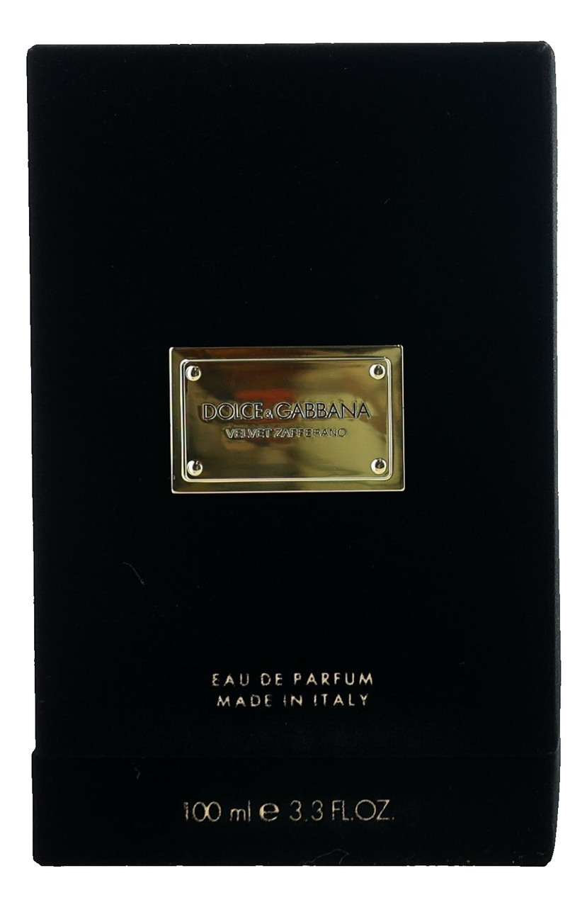 Velvet Zafferano by Dolce & Gabbana, 3.3 oz EDP spray for Unisex