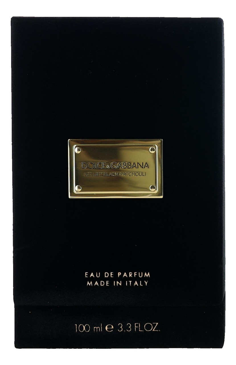 Velvet Black Patchouli by Dolce & Gabbana, 3.3 oz EDP spray for Unisex