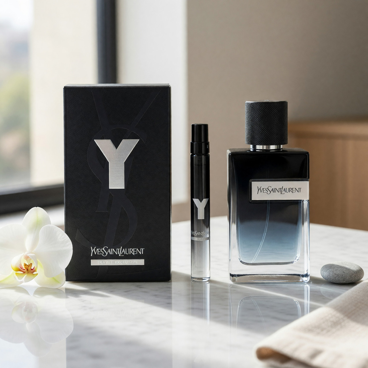 美品　YVES SAINT LAURENT イタリヤ　2点セット Y by Yves Saint Laurent, 2 Piece Gift Set for Men