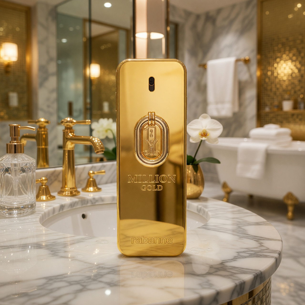 1 Million Gold by Paco Rabanne, 3.4oz EDP Intense spray men, UNBOXED