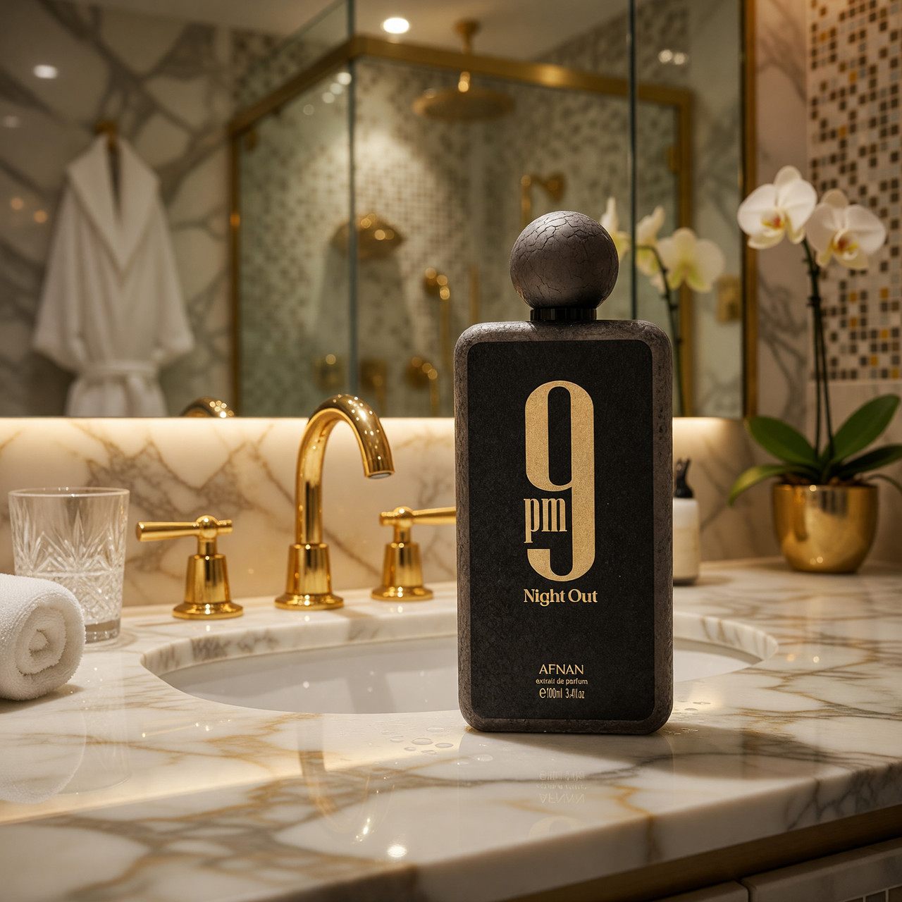 9PM Night Out by Afnan, 3.4oz Extrait De Parfum spray for Unisex