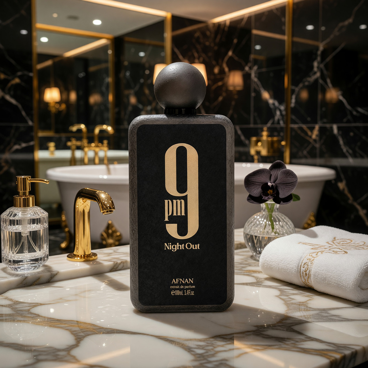 9PM Night Out by Afnan, 3.4oz Extrait De Parfum spray for Unisex
