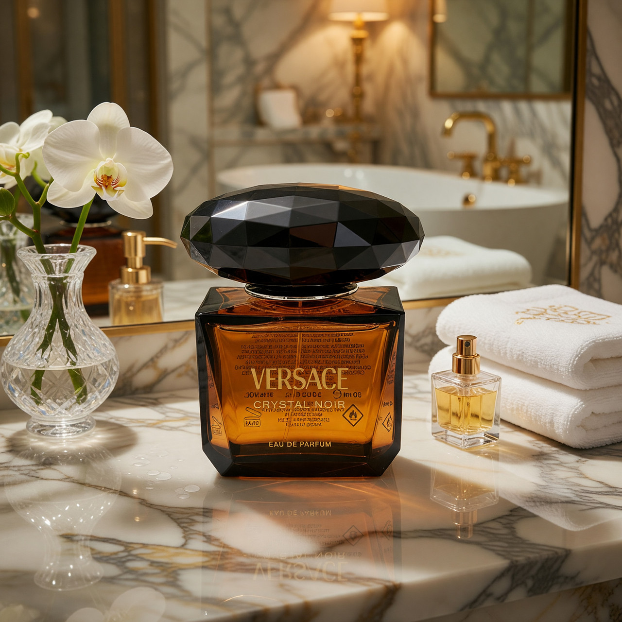 Versace Crystal Noir by Versace, 3 oz EDP Spray for Women TESTER