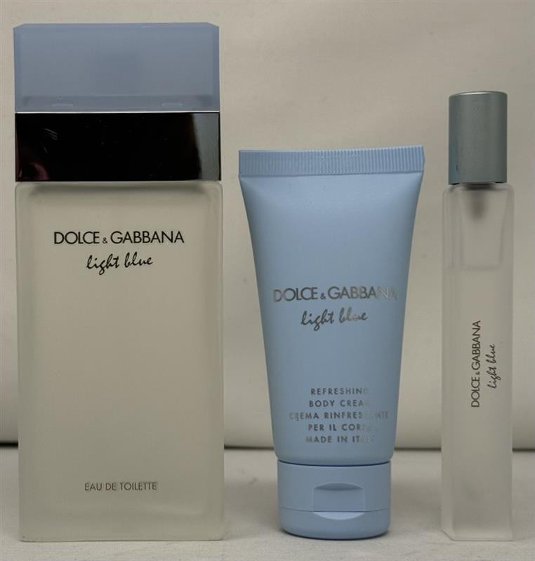 Light Blue by Dolce & Gabbana 3 Piece Gift Set for Women Outlet