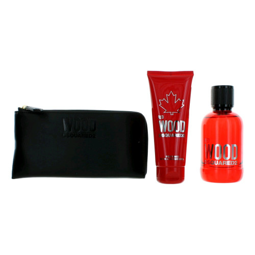 Red Wood by Dsquared2, 3 Piece Gift Set for Women Red Wood by Dsquared2, 3 Piece Gift Set for Women