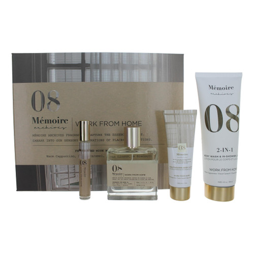 Work From Home by Memoire Archives, 4 Piece Gift Set for Unisex Work From Home by Memoire Archives, 4 Piece Gift Set for Unisex